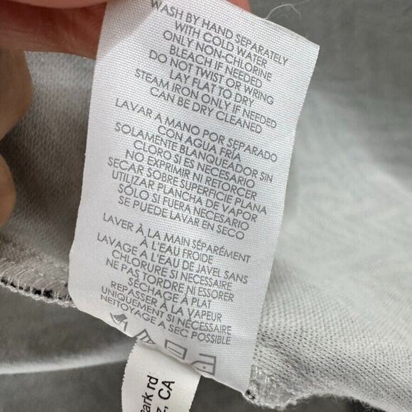 Cabi Jacket XS Gray Striped Zebra Zigzag Ponte Button Up Long 3/4 Sleeve Crew - Picture 16 of 16